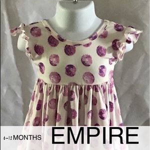 Dotdotsmile 6/12 month Empire dress